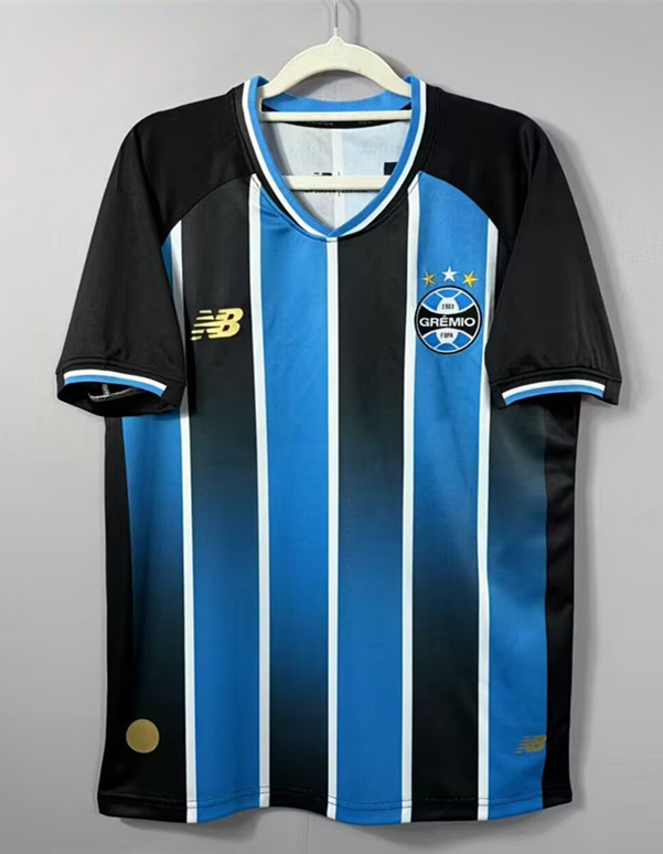 (S-4XL) 26-27 Grêmio FBPA  Home Blue&Black Thailand Soccer Jersey AAA-5486