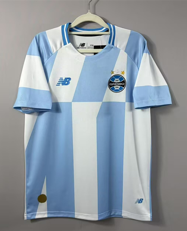 (S-4XL) 26-27 Grêmio FBPA  Away Blue&White Thailand Soccer Jersey AAA-5486