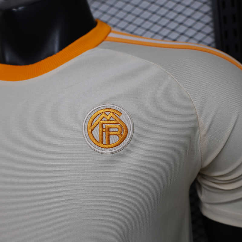 (S-4XL) 26-27 Player Version Bayern München Casual Retro Beige Thailand Soccer Jersey AAA-888