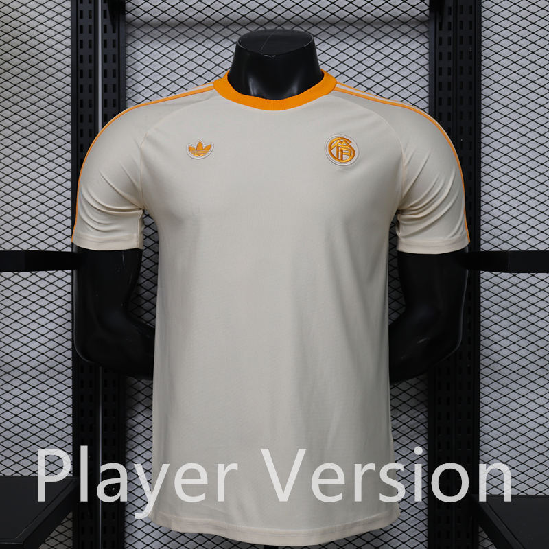 (S-4XL) 26-27 Player Version Bayern München Casual Retro Beige Thailand Soccer Jersey AAA-888