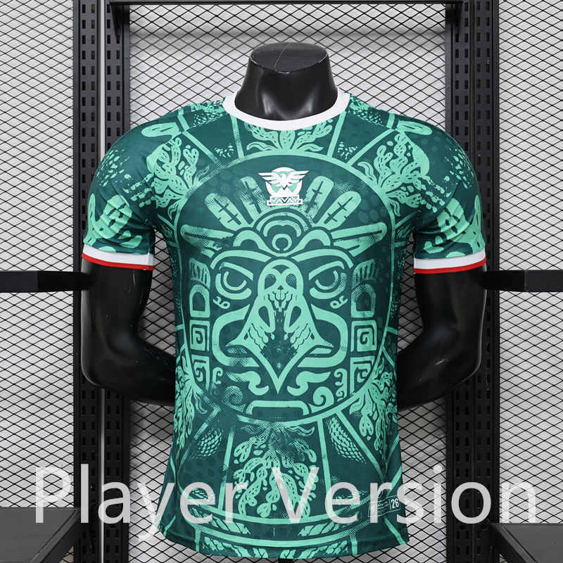 (S-3XL) 26-27 Player Special Version Mexico Green Thailand Soccer Jersey-888
