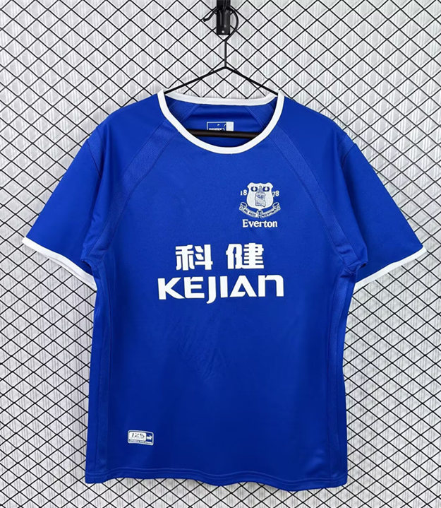 Retro Version 03-04 Everton Home Blue Thailand Soccer Jersey AAA-3257
