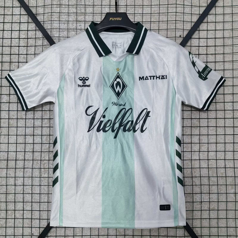 (S-4XL) 26-27 SV Werder Bremen White&Green Thailand Soccer Jersey AAA-2044
