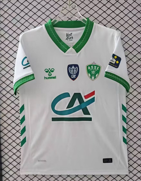 (S-4XL) 26-27 AS Saint-Étienne Home White Thailand Soccer Jersey AAA-7358