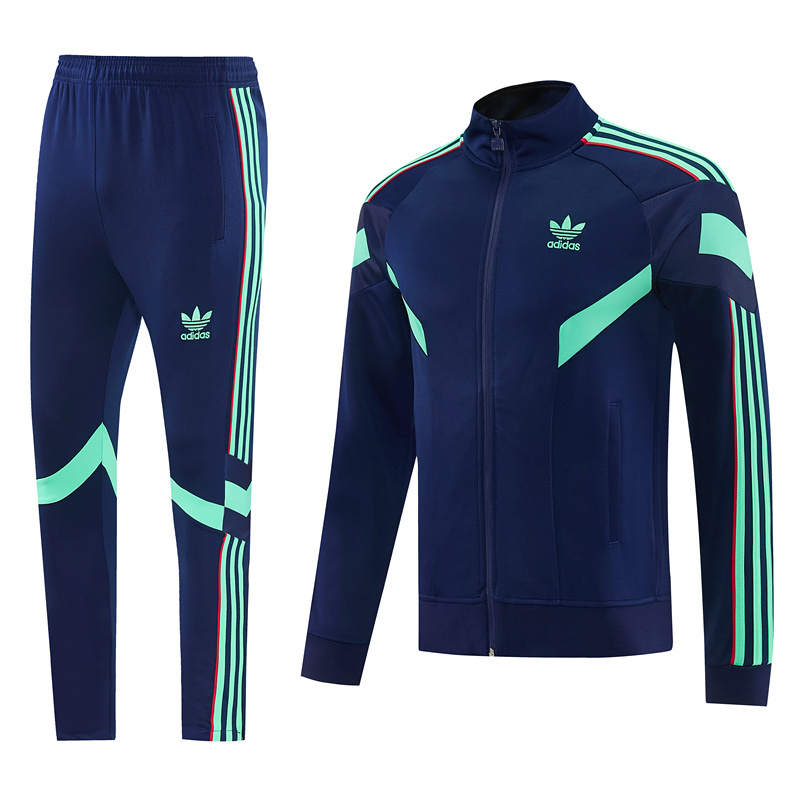 26-27 Adidas Royal Blue Thailand Soccer Jacket Uniform-LH