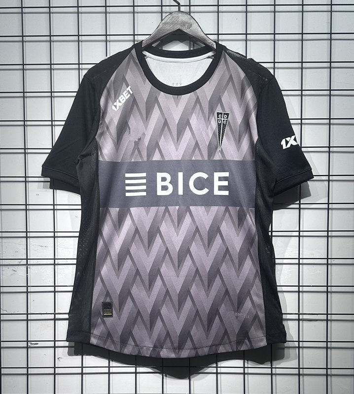 (S-4XL) 26-27 CD Universidad Católica Goalkeeper Pink&Black Thailand Soccer Jersey AAA-GB