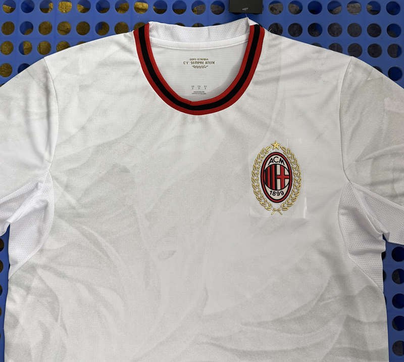 (S-4XL) 26-27 AC Milan Away White Thailand Soccer Jersey AAA-2733