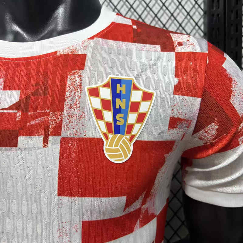 Player Special Version 26-27 Croatia Red&White Thailand Soccer Jersey AAA-4285