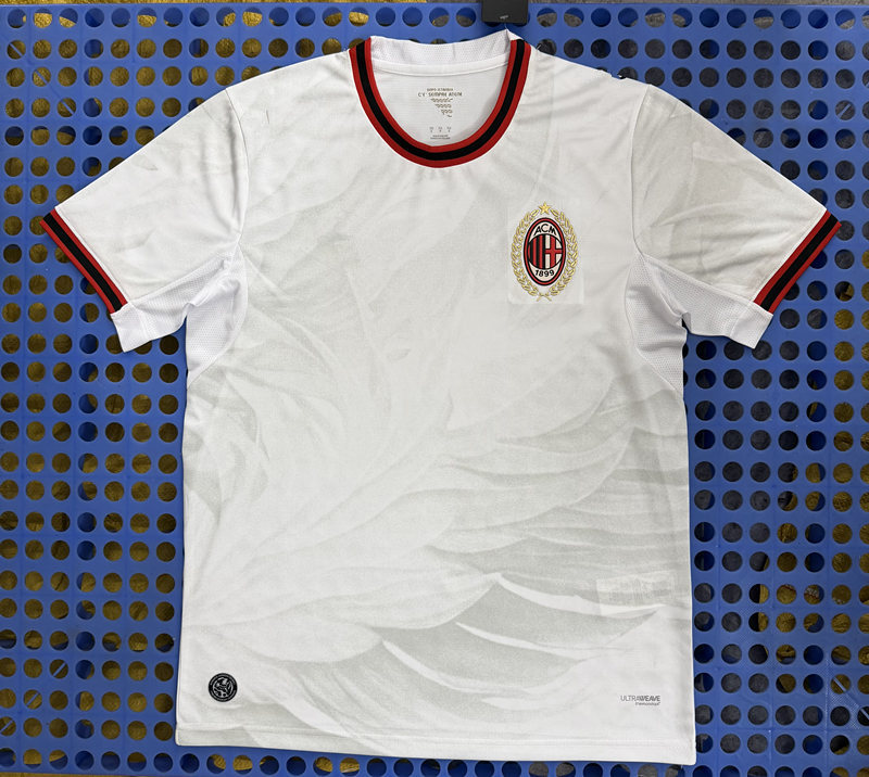 (S-4XL) 26-27 AC Milan Away White Thailand Soccer Jersey AAA-2733