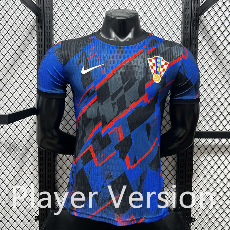 Player Special Version 26-27 Croatia Blue Thailand Soccer Jersey AAA-4285