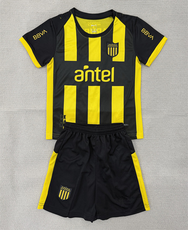 26-27 CA Peñarol Home Yellow&Black Kids/Youth Soccer Uniform-AY