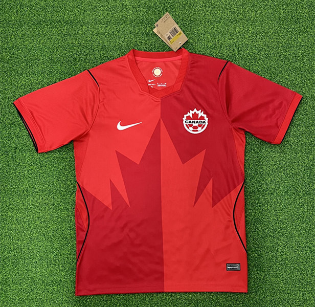 (S-4XL)26-27Canada Home Red Thailand Soccer Jersey AAA-403