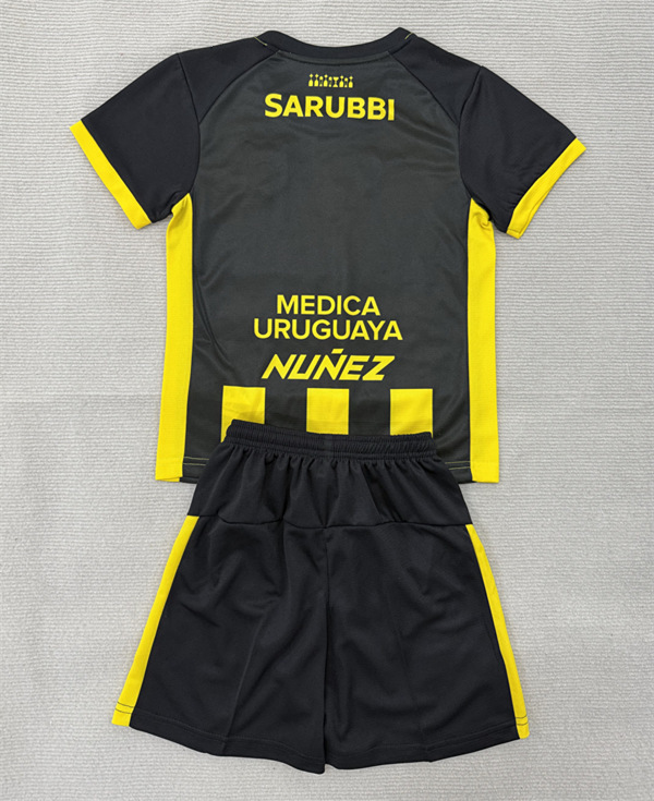 26-27 CA Peñarol Home Yellow&Black Kids/Youth Soccer Uniform-AY