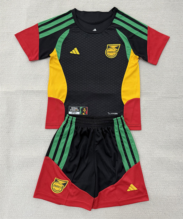 26-27 Jamaica Black Soccer Training Uniform-AY