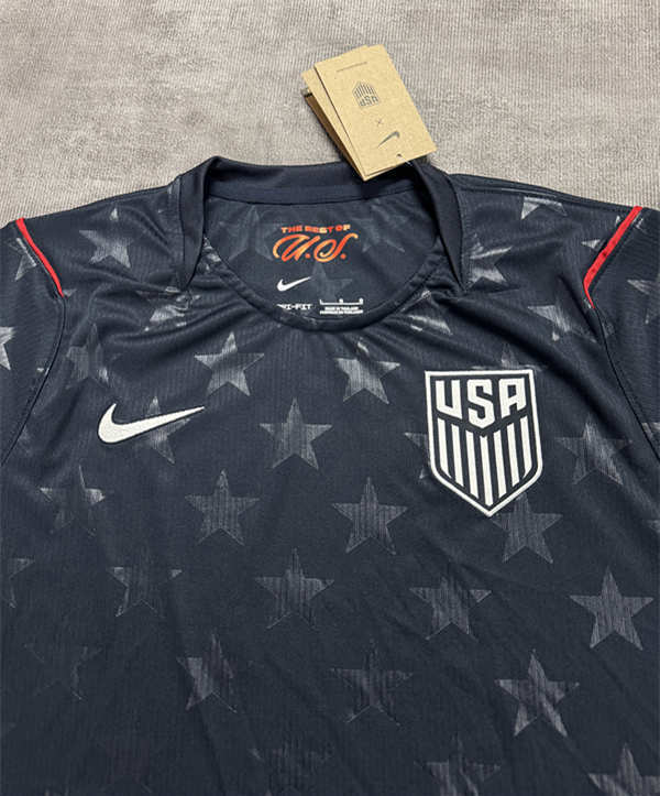 (S-4XL) 2026 USA Black Thailand Soccer Jersey AAA-4506