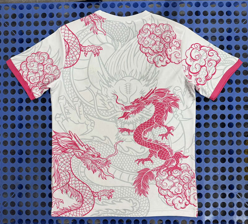 26-27 Real Madrid White&pINK Dragon Thailand Soccer Jersey AAA-2733