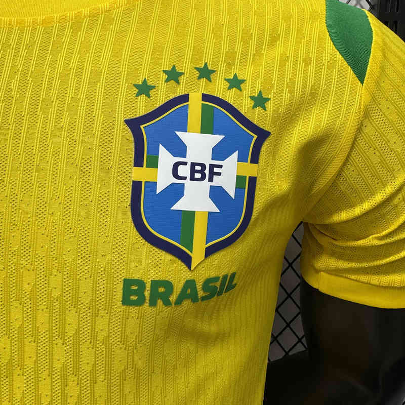 26-27 Player Special Version Brazil Yellow Thailand Soccer Soccer Jersey AAA-4285