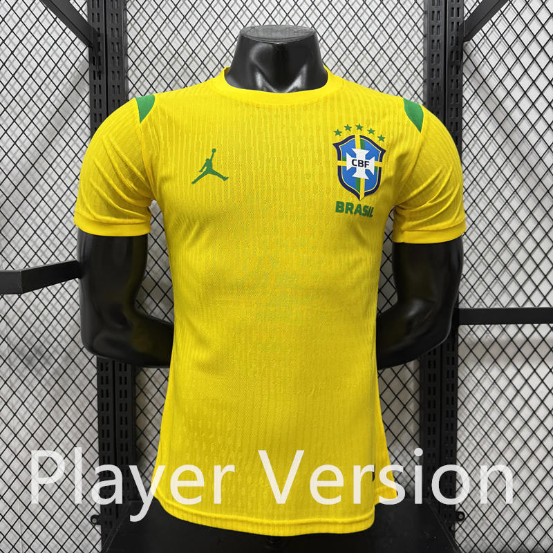 26-27 Player Special Version Brazil Yellow Thailand Soccer Soccer Jersey AAA-4285