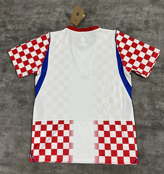 (S-4XL) 26-27 Croatia Home Red&White Thailand Soccer Jersey AAA-4506