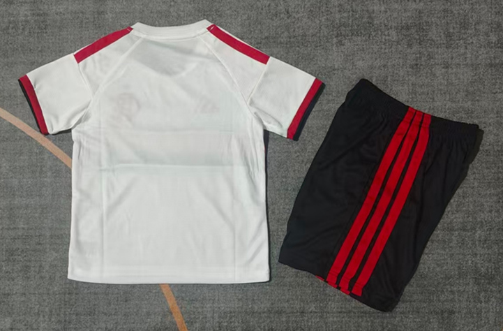 26-27 Flamengo Away White  Kids/Youth Soccer Uniform-9484