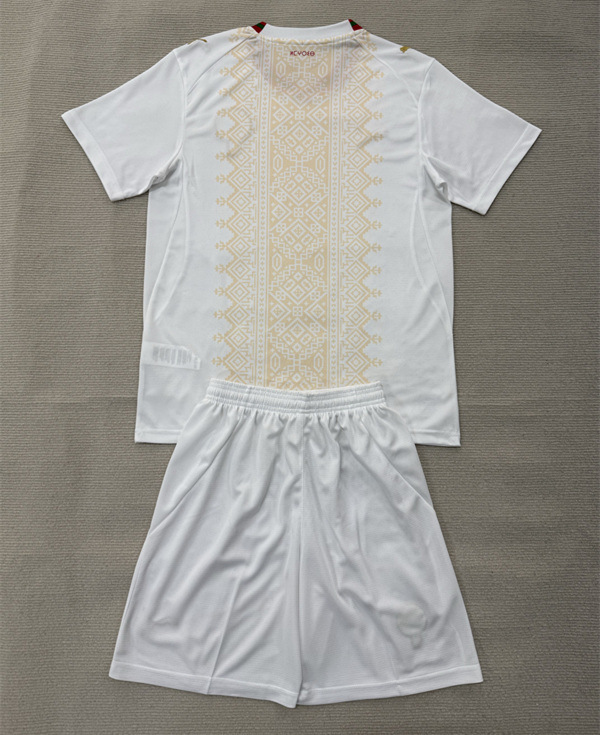 26-27 Morocco Away White Kids/Youth Soccer Uniform-2483