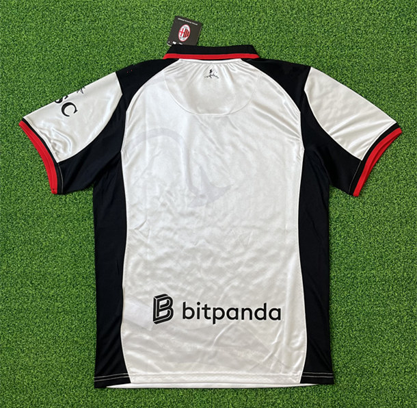 (S-4XL) 26-27 AC Milan 4nd Away White Thailand Soccer Jersey AAA-403
