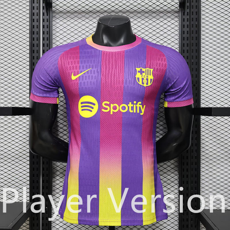 Player Special Version 26-27 Barcelona Red&Purple Thailand Soccer Jersey AAA-3596