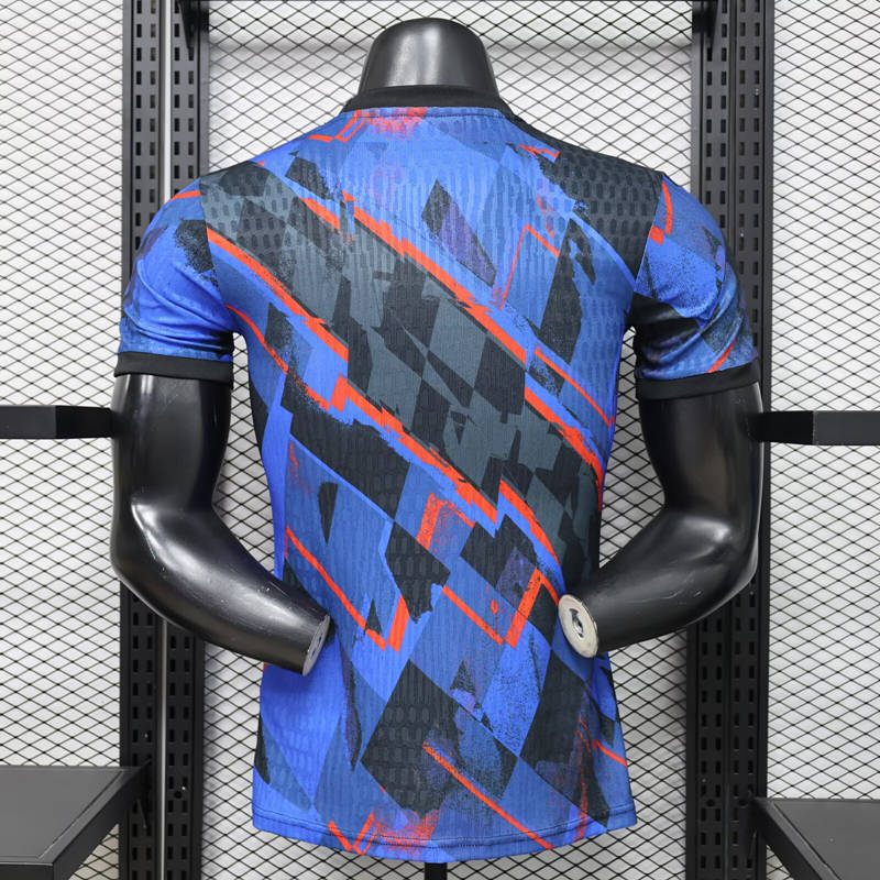 Player Version 26-27 Croatia Blue&BlackThailand Soccer Jersey AAA-3596