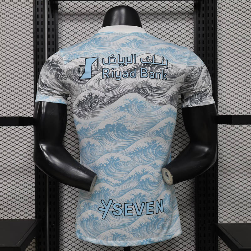 Player Special Version 26-27 Al Hilal SFC Gray&Blue Thailand Soccer Jersey AAA-3596