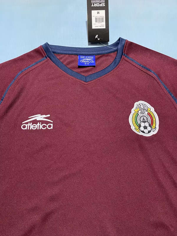 1998 Retro Version Mexico Red Thailand Soccer Jersey AAA-0664