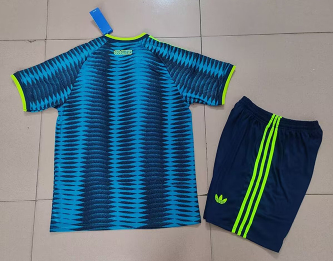 26-27 Colombia Away Blue Soccer Uniform-718