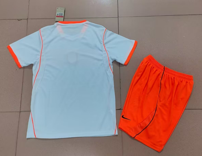 26-27 Netherlands Away White Soccer Uniform-718