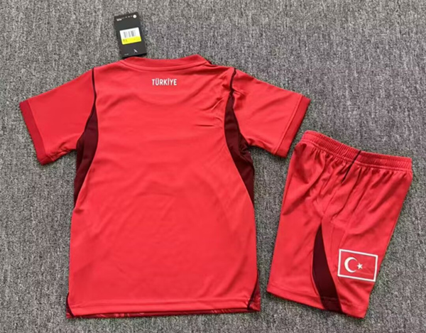26-27 Turkey Away Red Kids/Youth Soccer Uniform-7358