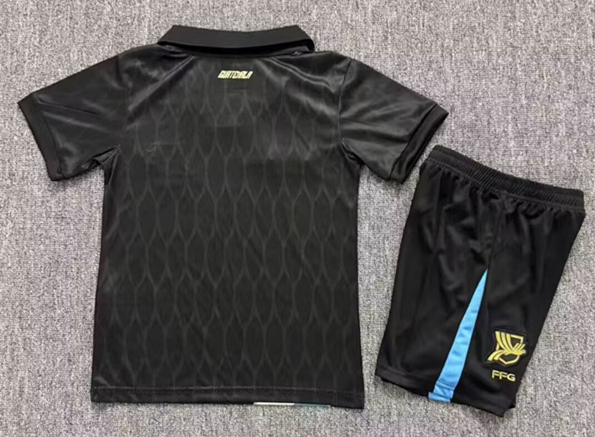 26-27 Guatemala Away Black Kids/Youth Soccer Uniform-7358