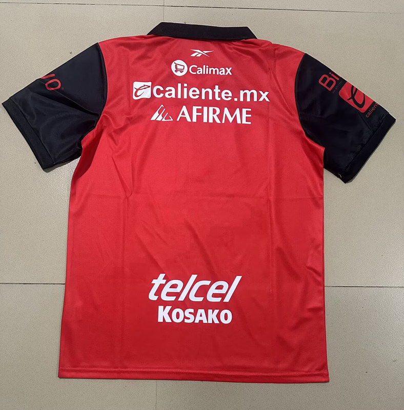 (S-4XL) 26-27 Special Version Club Tijuana Home Red Thailand Soccer Jersey AAA-9527