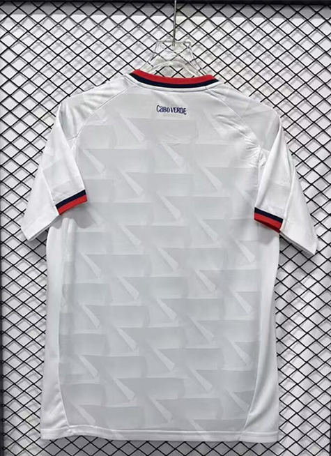 (S-4XL) 26-27 Cape Verde Away White Thailand Soccer Jersey AAA-7358