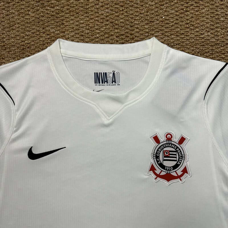 (S-4XL) 26-27 Corinthians Home White Thailand Soccer Jersey AAA-7810