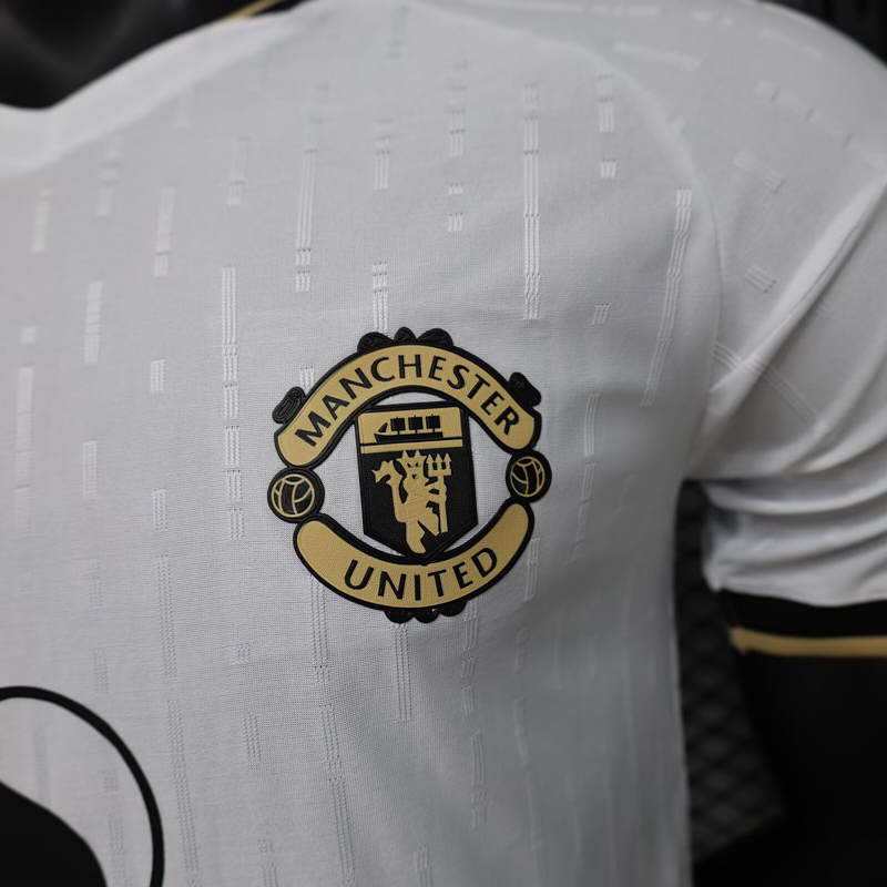 Player Version 26-27 Manchester United White Thailand Soccer Jersey AAA-3596