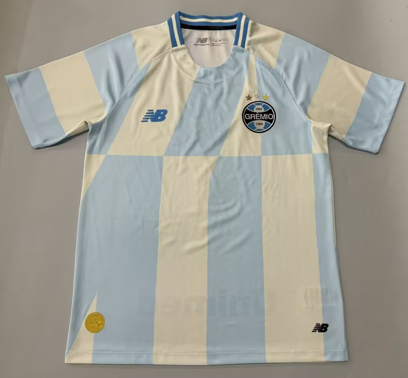 (S-4XL) 26-27 Grêmio FBPA  Away Blue&Blue Thailand Soccer Jersey AAA-5668