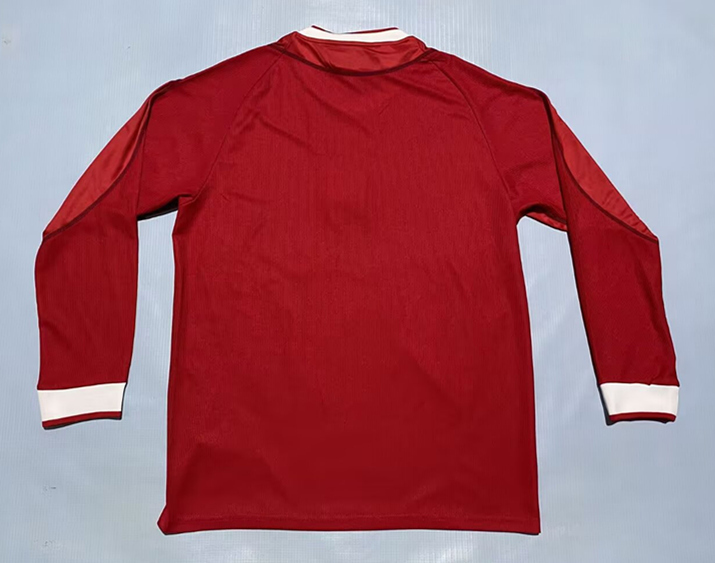 Retro Version 02-04 Liverpool Home Red LS Thailand Soccer Jersey AAA-0664