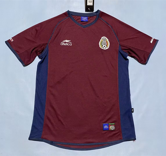 1998 Retro Version Mexico Red Thailand Soccer Jersey AAA-0664