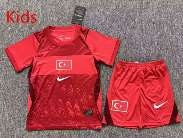 26-27 Turkey Away Red Kids/Youth Soccer Uniform-7358