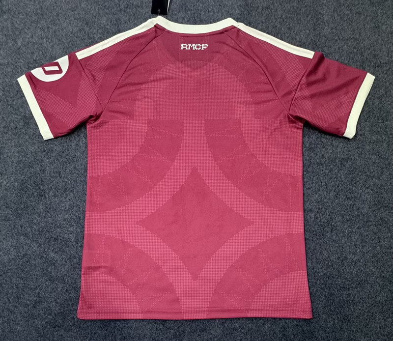 (S-4XL) 26-27 Real Madrid 2nd Away Red Thailand Soccer Jersey AAA-5931