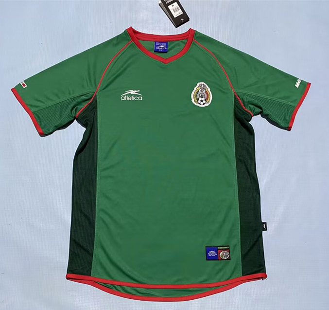 1998 Retro Version Mexico Green Thailand Soccer Jersey AAA-0664