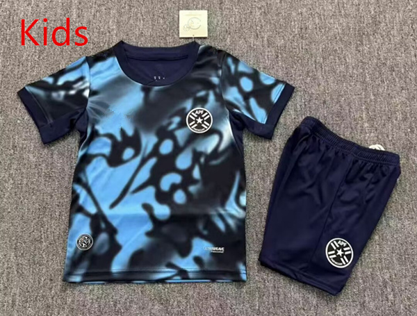 26-27 Uruguay Away Royal Blue Kids/Youth Soccer Uniform-7358