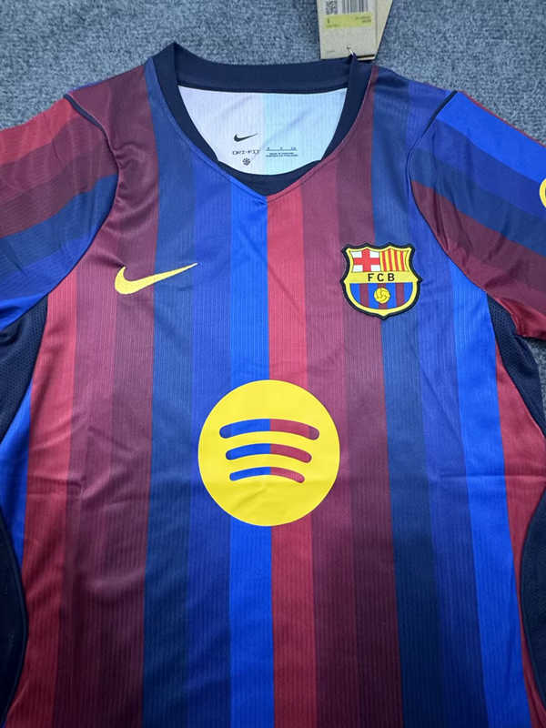 (S-4XL) 26-27 Barcelona Home Red&Blue Thailand Soccer Jersey AAA-5931