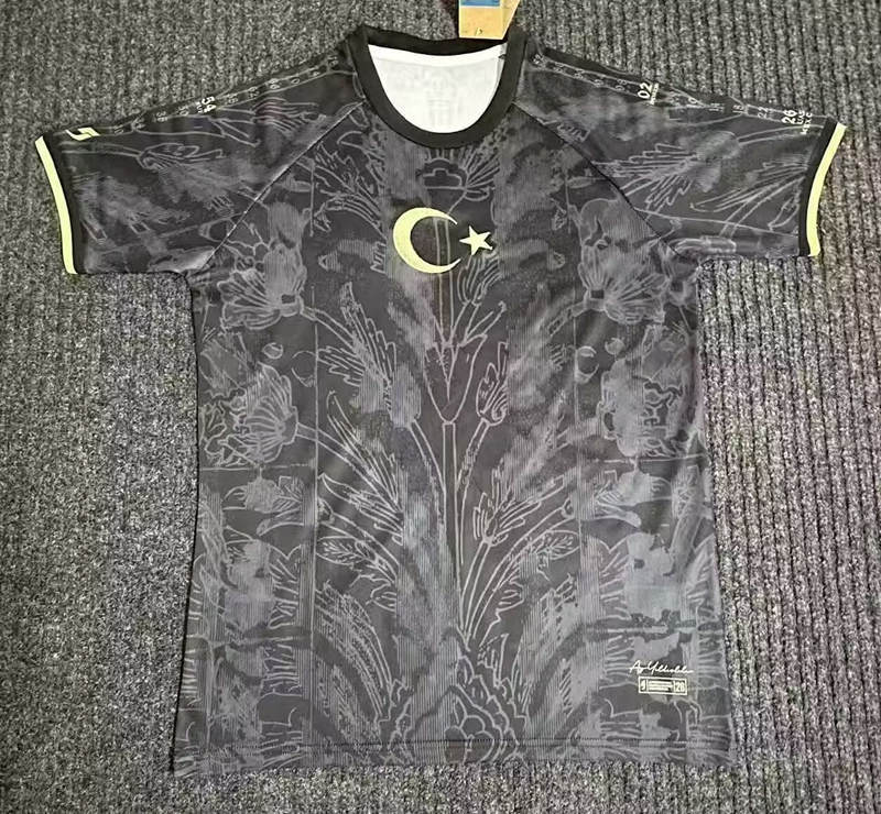 (S-4XL) 26-27 Special Version Turkey Black&Gray Thailand Soccer Jersey AAA-6860