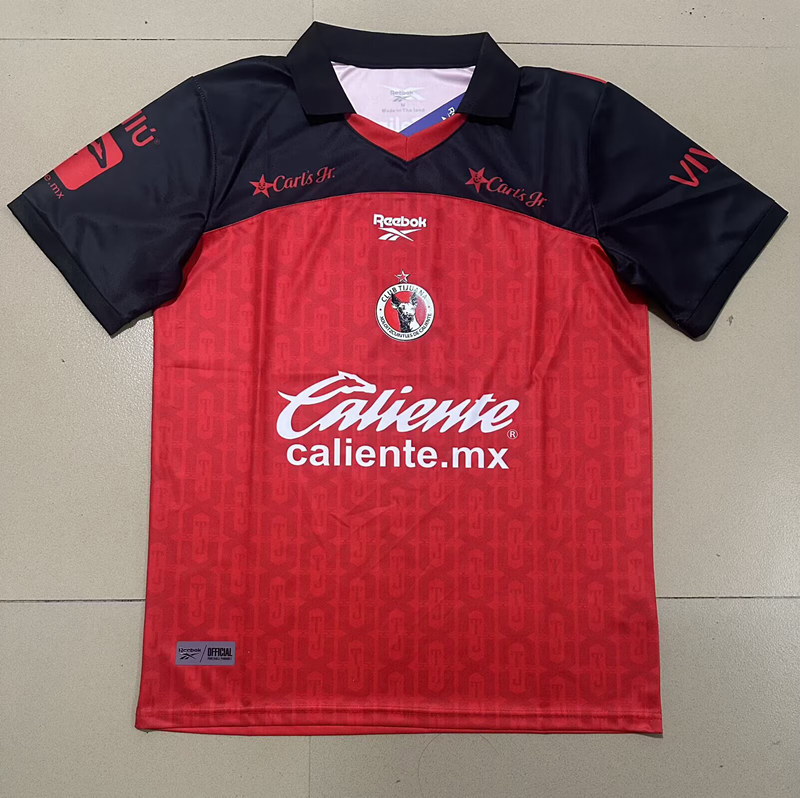 (S-4XL) 26-27 Special Version Club Tijuana Home Red Thailand Soccer Jersey AAA-9527