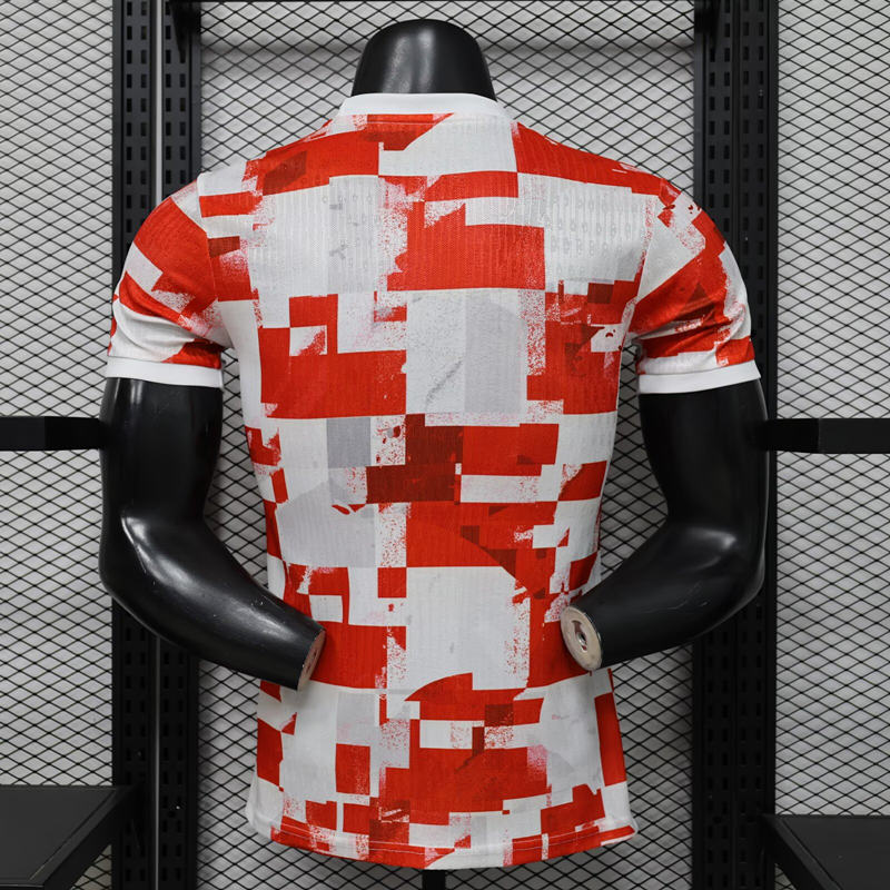 Player Version 26-27 Croatia Red&White Thailand Soccer Jersey AAA-3596