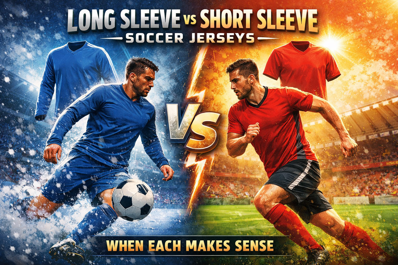 Long Sleeve vs Short Sleeve Soccer Jerseys: When Each Makes Sense